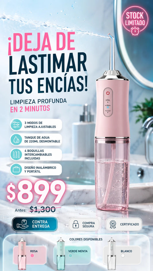 Irrigador Dental Inalámbrico Accesorios