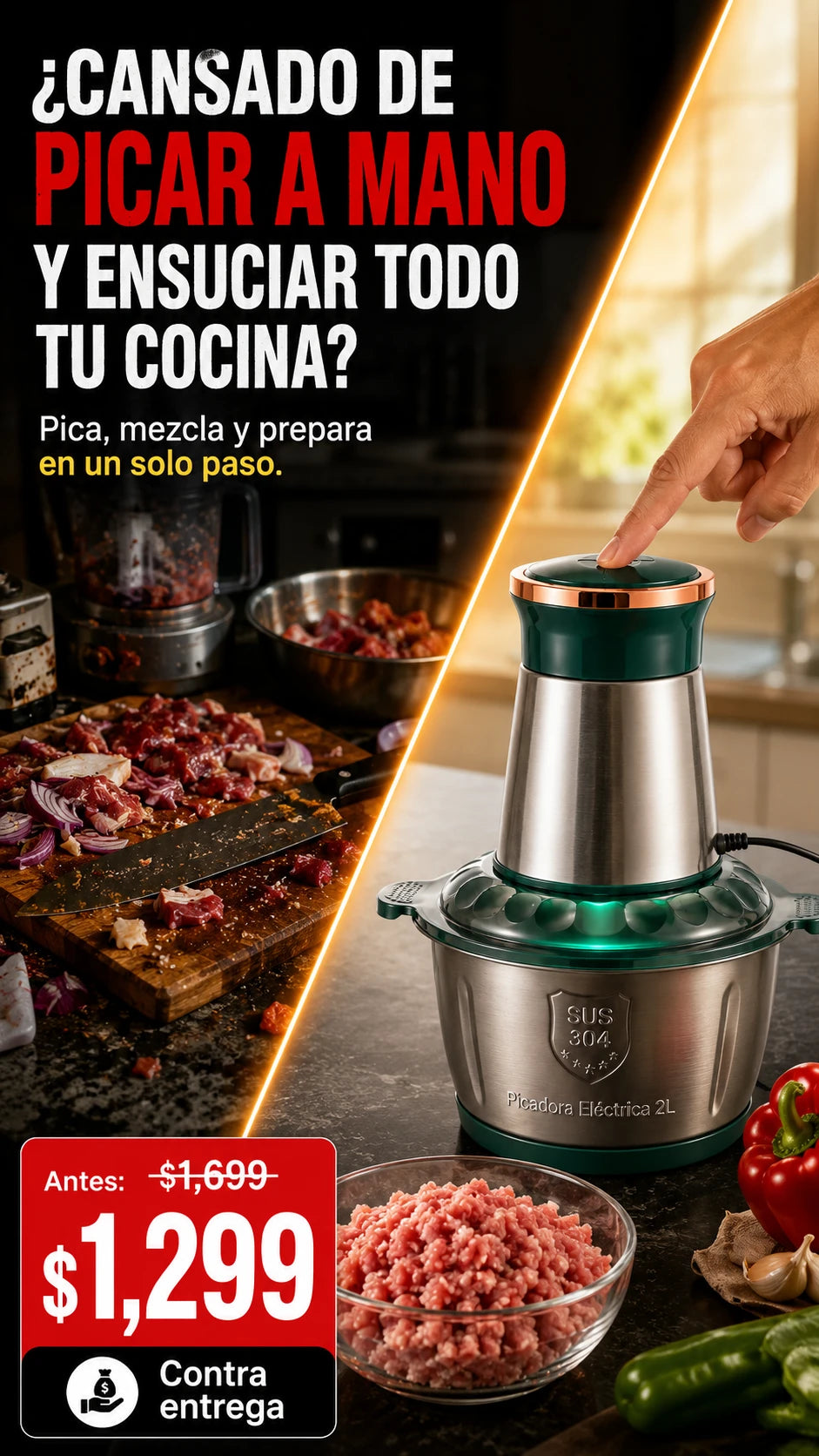 Picadora Eléctrica de alimentos
